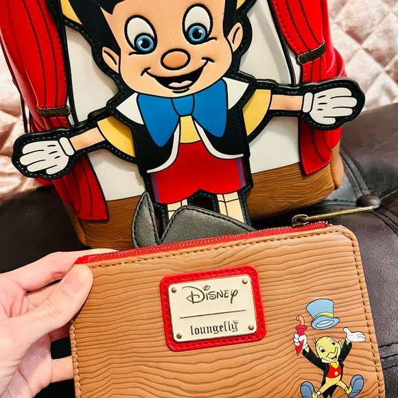 Loungefly | Bags | Nwot Pinocchio Set Backpack Wallet Both  display picture 1
